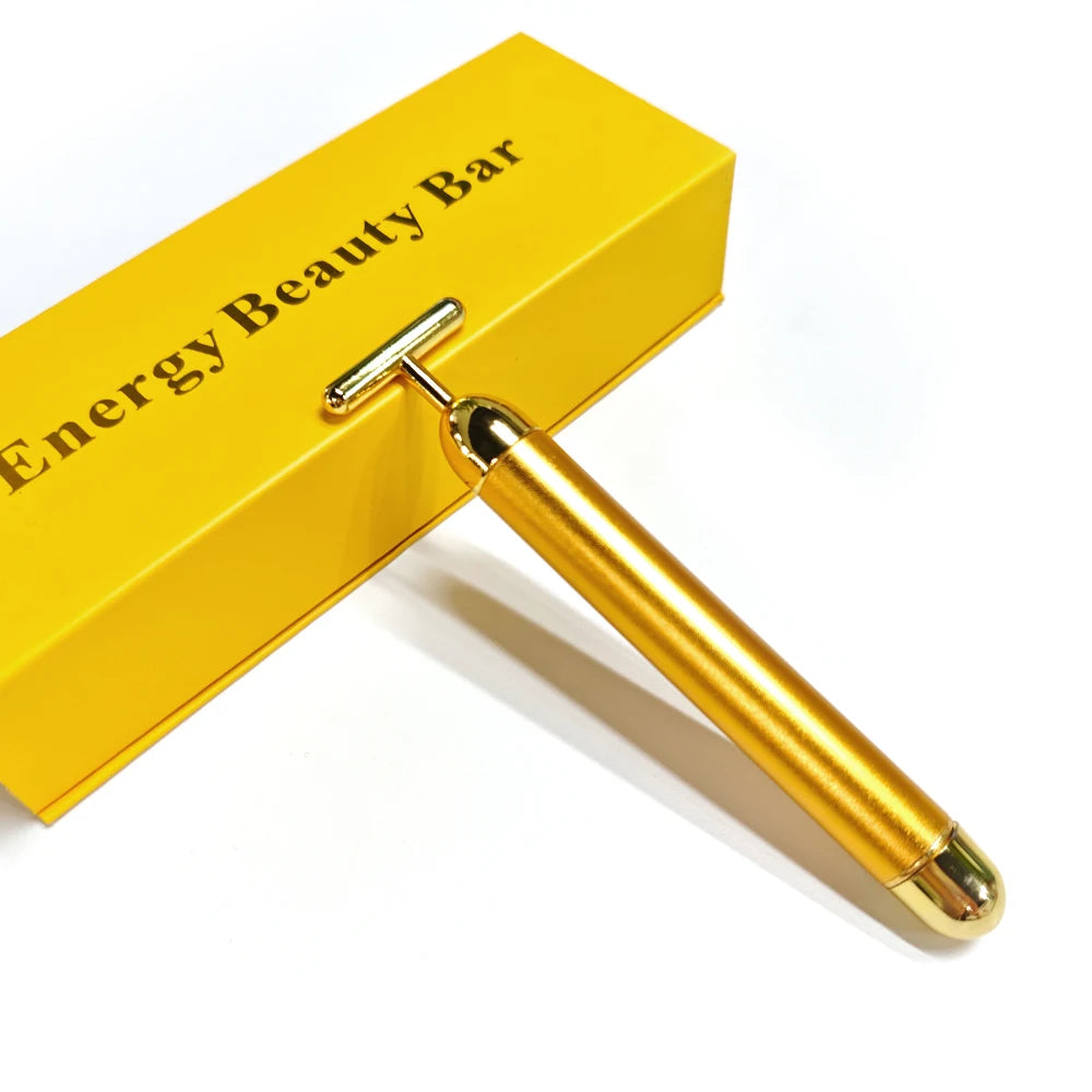 24K Gold Beauty Stick – Vibrating Face Lift & Skin Tightening Massager