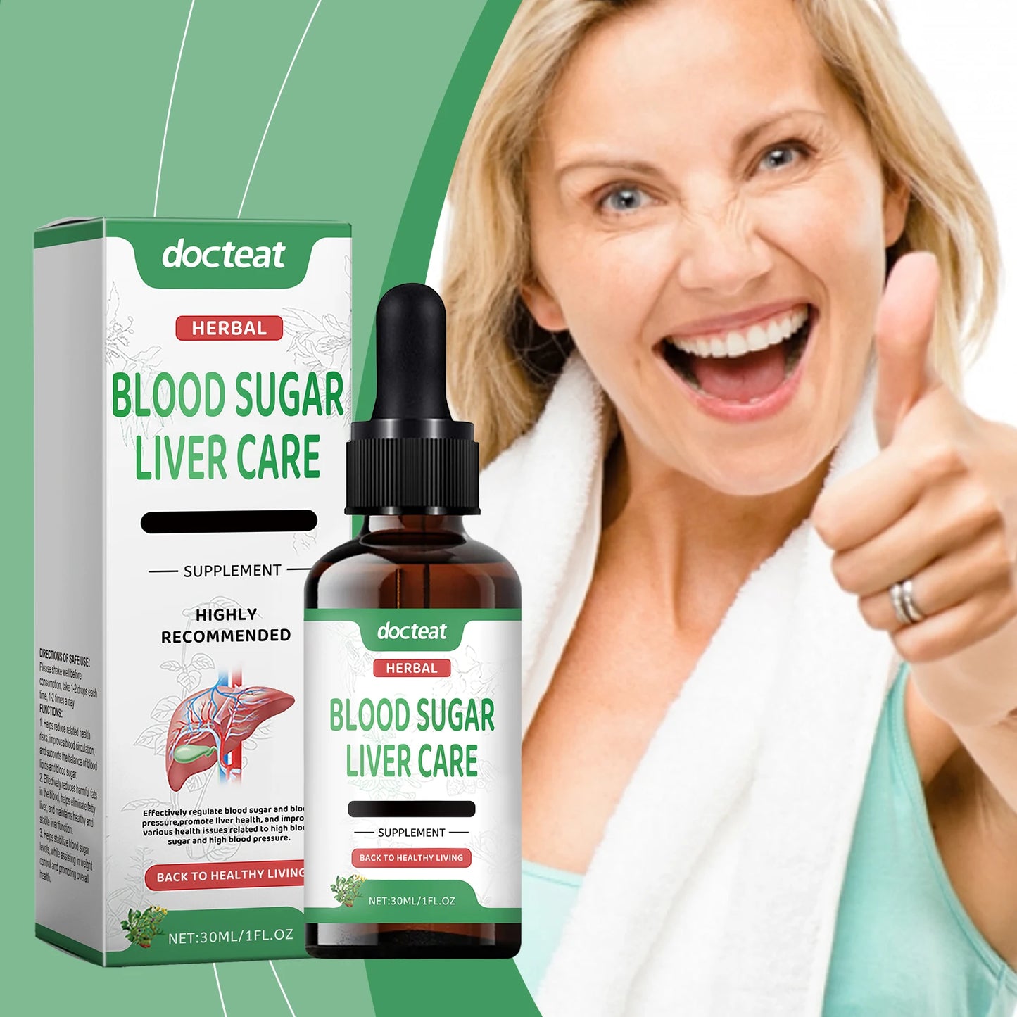 Sugar & Liver Support Supplement – Natural Herbal Formula