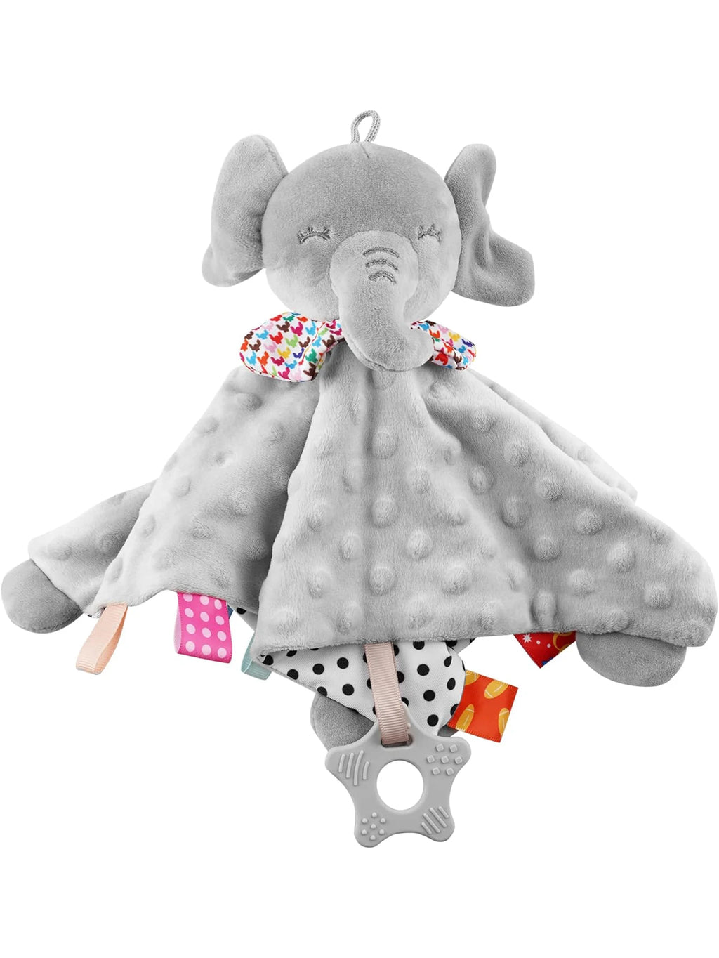 Elephant Baby Comforter – Soft Soothe Blanket & Rattle Toy