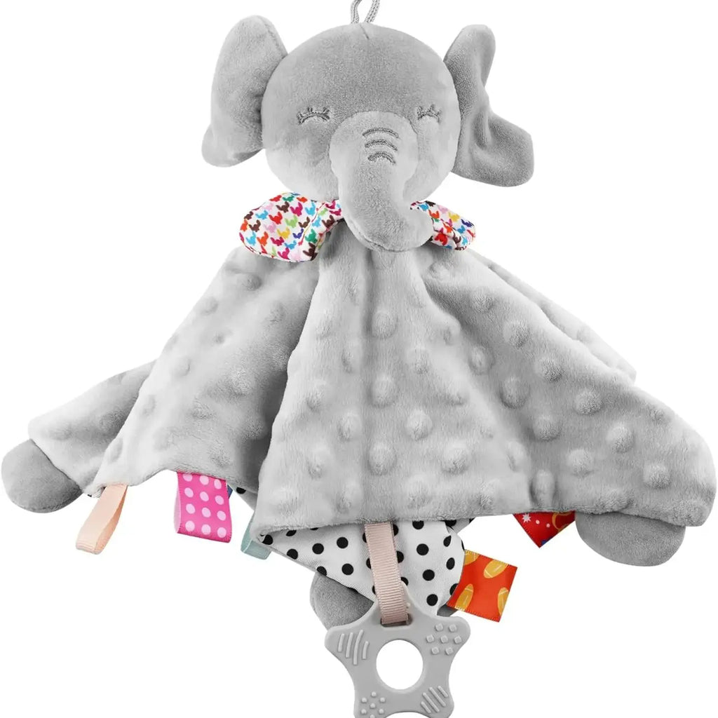 Elephant Baby Comforter – Soft Soothe Blanket & Rattle Toy