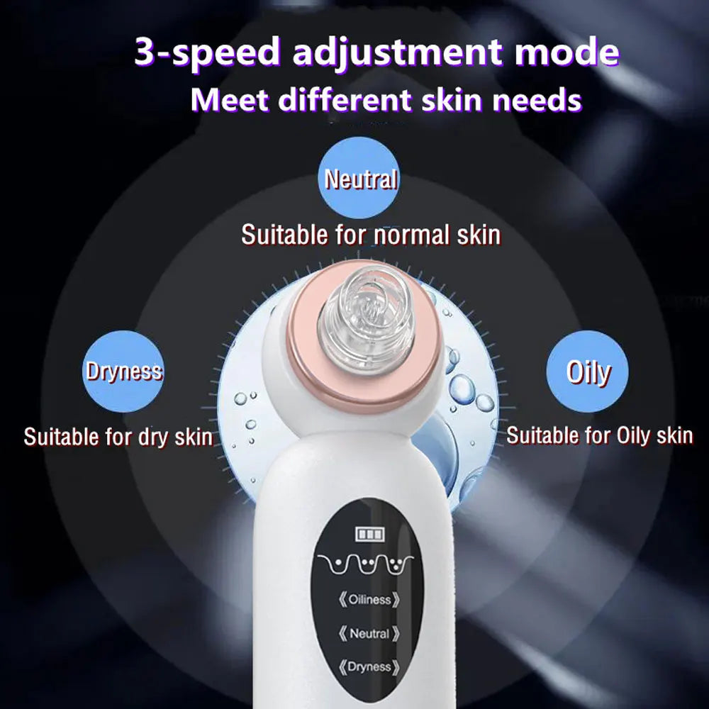 Blackhead Remover Vacuum – Electric Pore Cleaner with Strong Suction