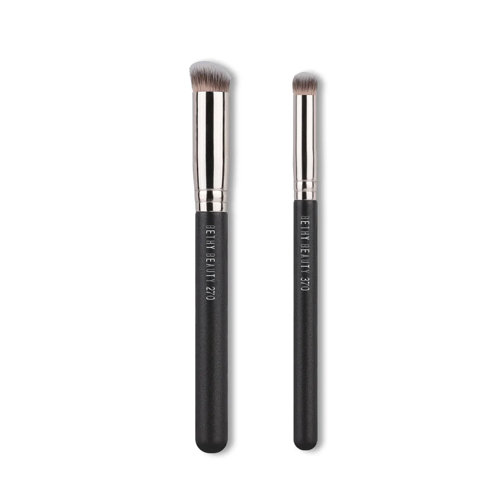 2/3-Piece Foundation & Concealer Brush Set – Synthetic Blending & Contour Brushes