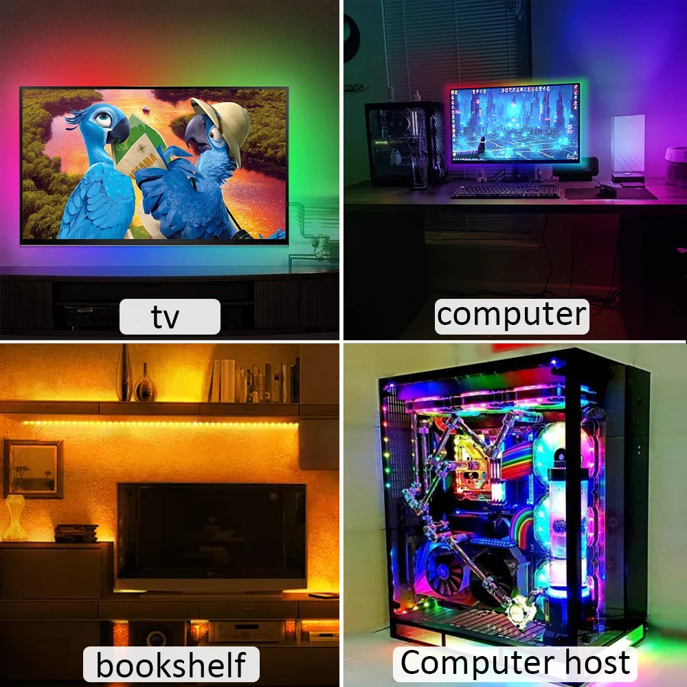RGB USB LED Strip Light  TV/PC Backlight, RGB5050, App-Controlled