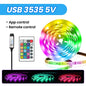 RGB LED Strip Lights  5V, 1–30M, Music Sync, 16M Colors, Color-Changing for Home & Parties