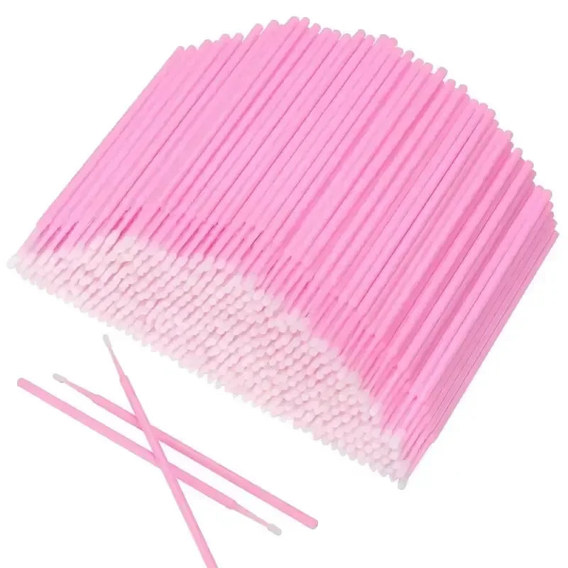 Disposable Mini Mascara Brush – Pink Makeup & Cleaning Tool