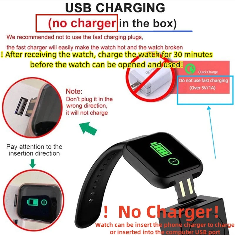 Smart Fitness Watch  Bluetooth, Music Player, Sleep & Activity Tracker for Men & Women