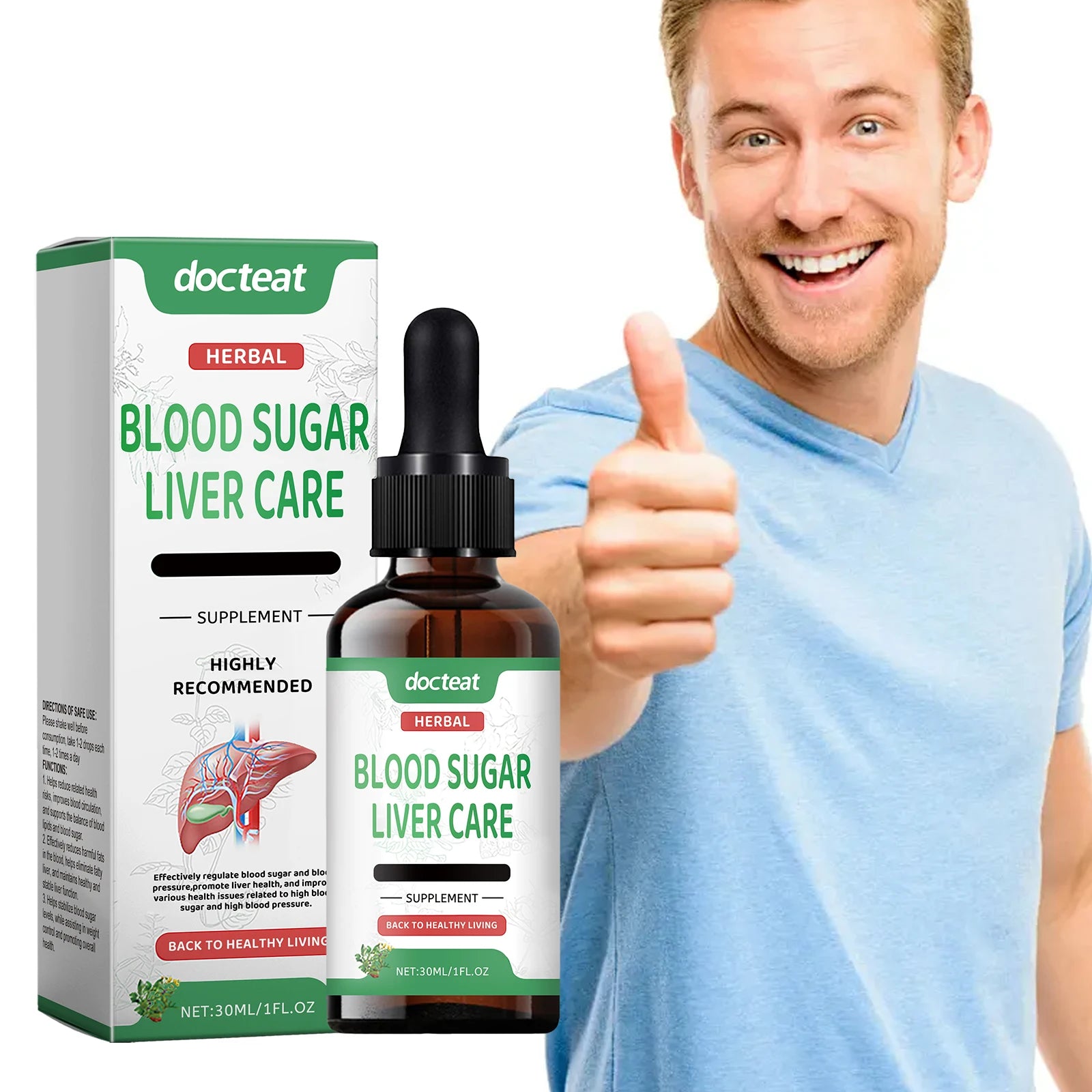 Sugar & Liver Support Supplement – Natural Herbal Formula