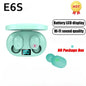 E6S TWS Wireless Earbuds – Bluetooth, Noise-Cancelling, With Microphone