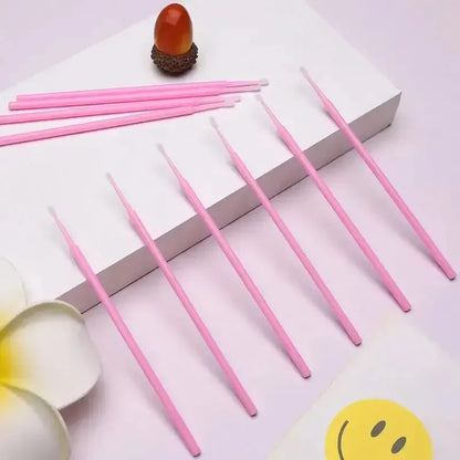 Disposable Mini Mascara Brush – Pink Makeup & Cleaning Tool