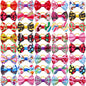 100pcs Dog Hair Bows – Cute Pet Accessories with Rubber Bands