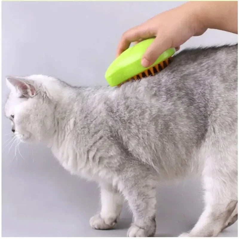 3-in-1 Electric Cat Grooming Comb – Brush, Sprayer & Steam Massage