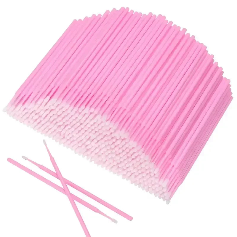 Disposable Mini Mascara Brush – Pink Makeup & Cleaning Tool