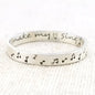 Personalized Music Note Ring – Silver Posey Ring for Wife