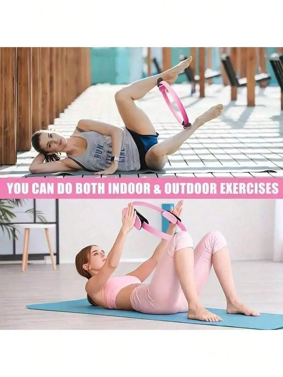 5-Piece Pilates Ring Set – Home Fitness Kit with Yoga Ball, Bands 