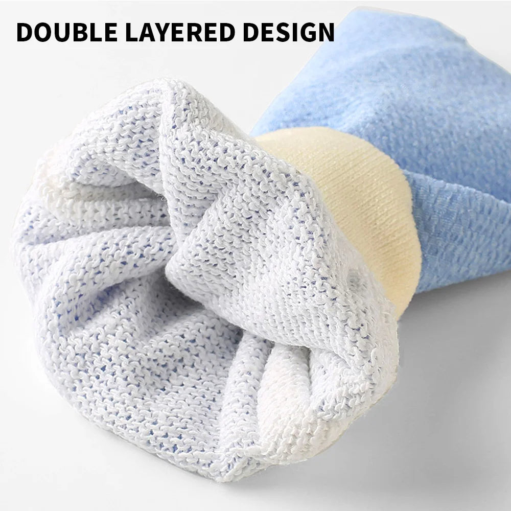 1/4/8-Pack Double-Layer Bath Gloves & Towels – Premium Bath Set