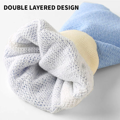1/4/8-Pack Double-Layer Bath Gloves & Towels – Premium Bath Set