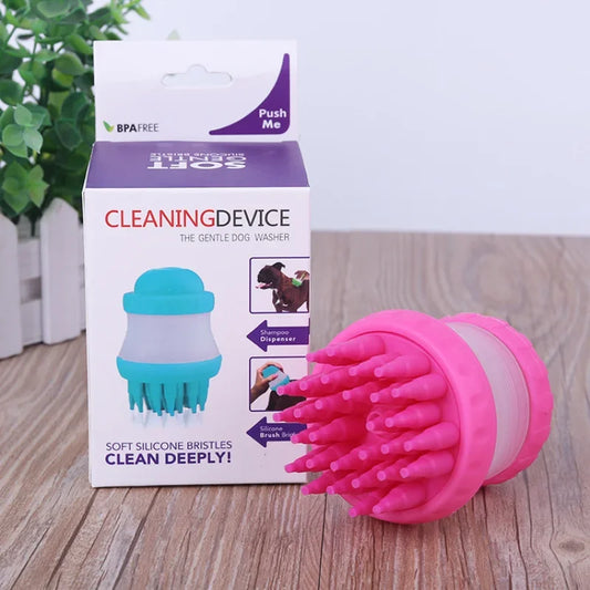 Pet Bath Massage Brush – Soft Shampoo & Grooming Comb for Dogs and Cats