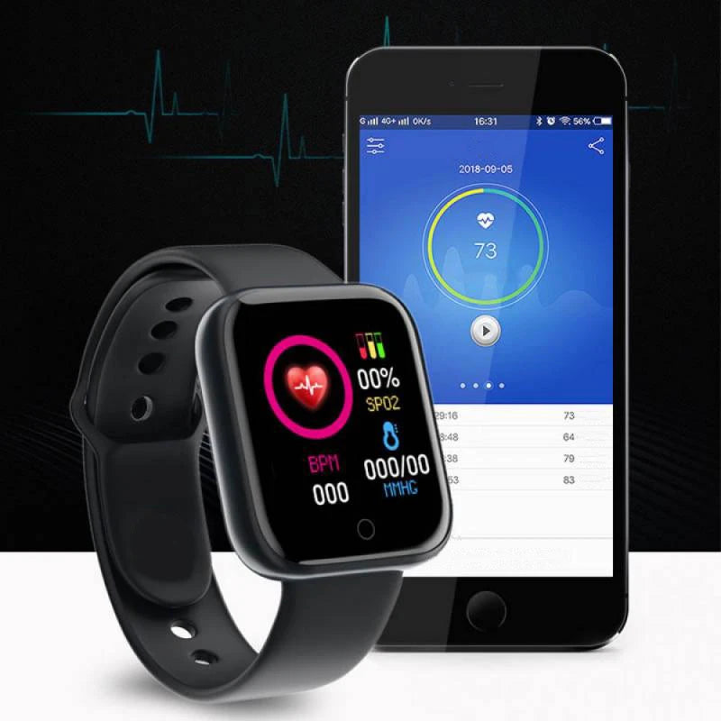 Smart Fitness Watch  Bluetooth, Music Player, Sleep & Activity Tracker for Men & Women