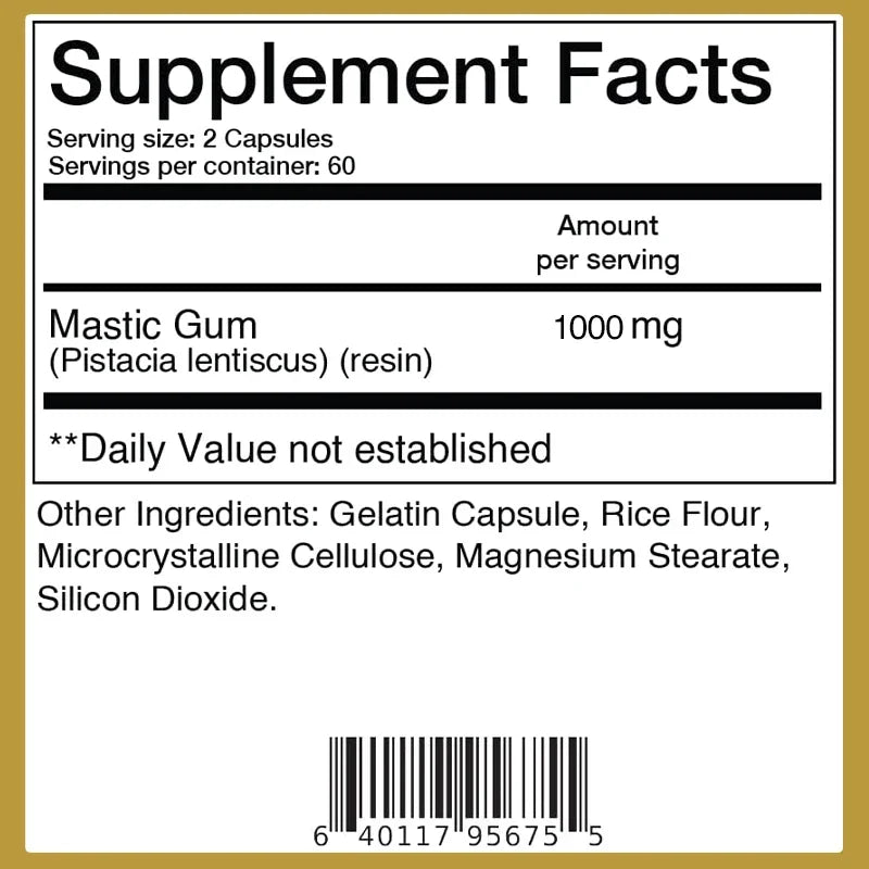 Mastic Gum Supplement – Supports Digestion & Gut Health