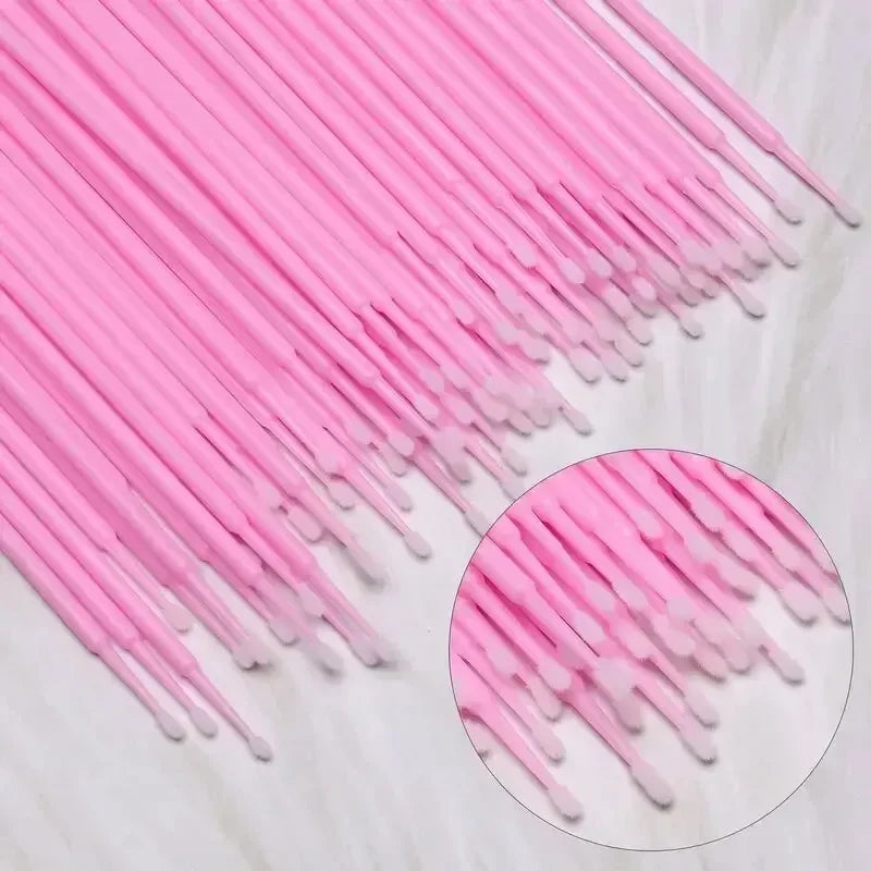 Disposable Mini Mascara Brush – Pink Makeup & Cleaning Tool