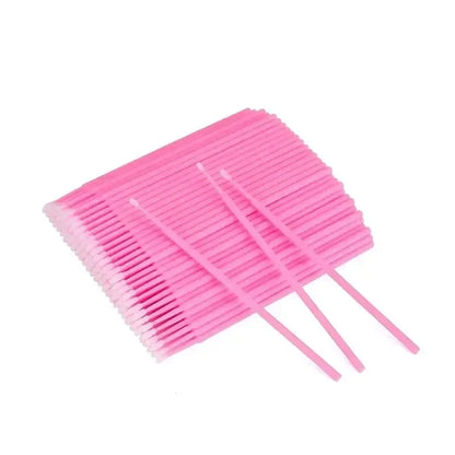 Disposable Mini Mascara Brush – Pink Makeup & Cleaning Tool