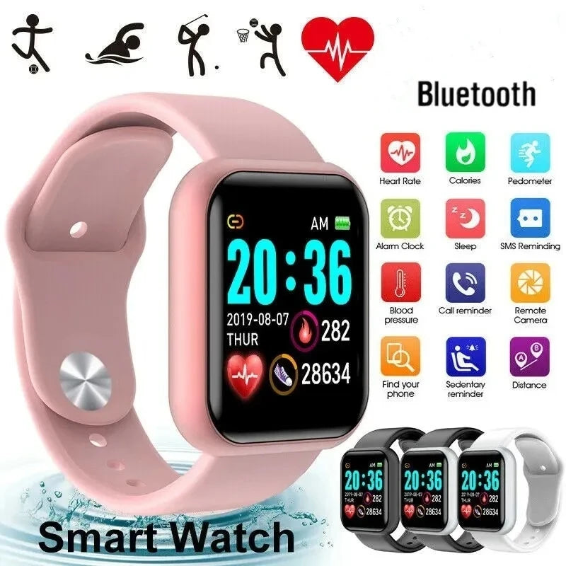 Smart Fitness Watch  Bluetooth, Music Player, Sleep & Activity Tracker for Men & Women
