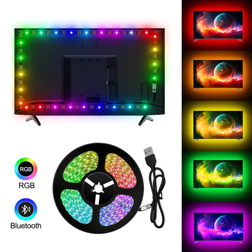 RGB USB LED Strip Light  TV/PC Backlight, RGB5050, App-Controlled