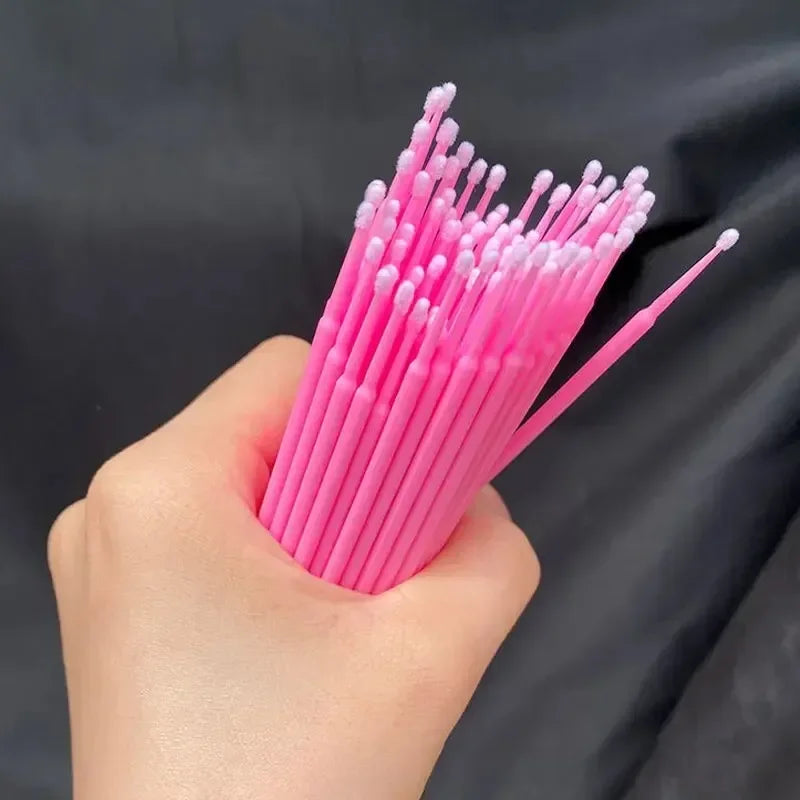 Disposable Mini Mascara Brush – Pink Makeup & Cleaning Tool