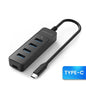 4-Port USB 3.0 Hub – High-Speed Splitter with USB/Type-C Cable for PC & Laptop