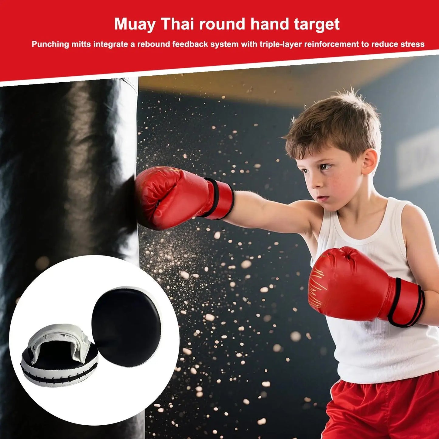 Boxing Focus Mitts – Strike Pads for Training, Karate & Martial Arts