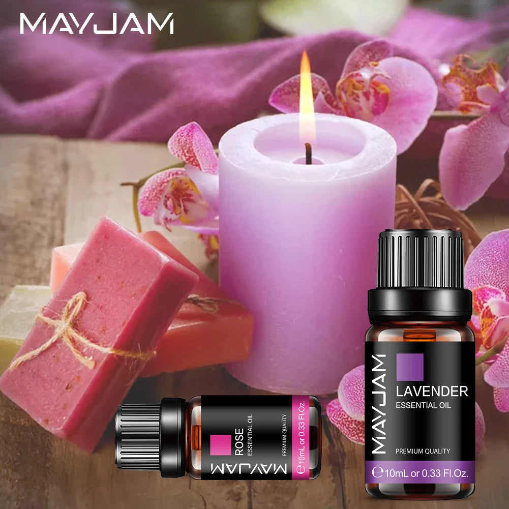 MAYJAM Essential Oils Set – Chamomile, Eucalyptus, Jasmine