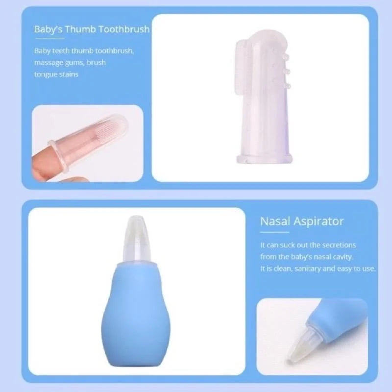 8-Piece Baby Grooming Kit – Clippers, Brush, Comb, Aspirator & Case