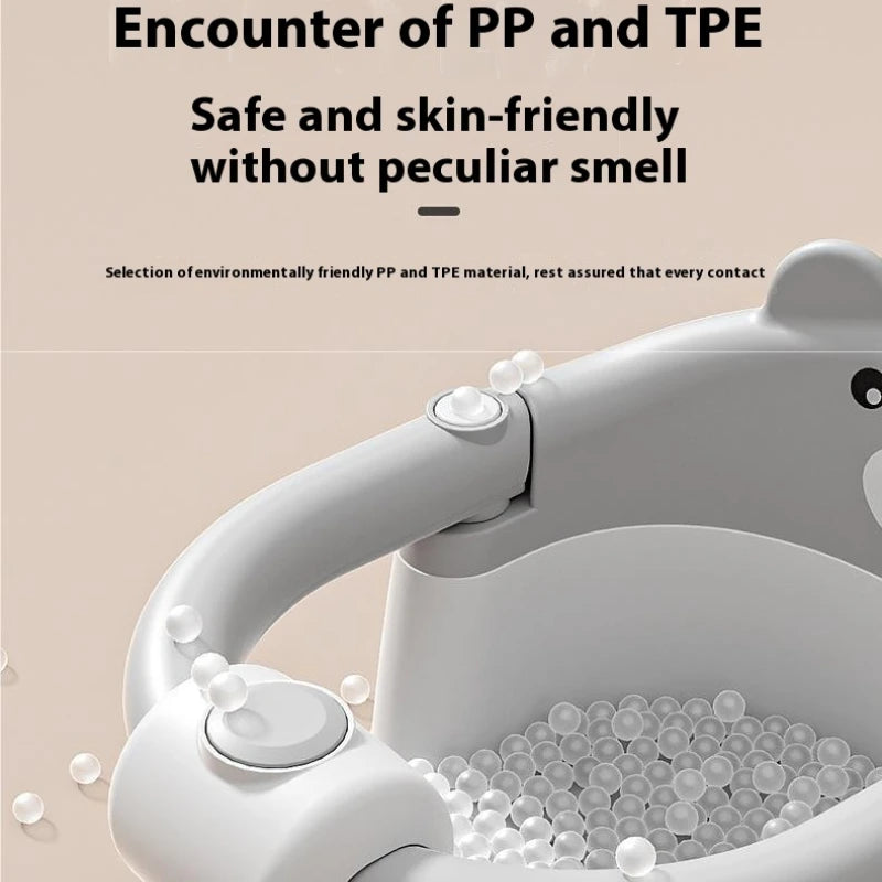 Baby Bath Seat – Non-Slip Newborn Bath Support for Home Use