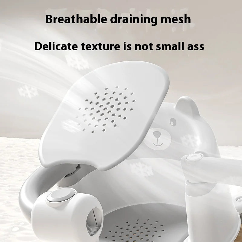Baby Bath Seat – Non-Slip Newborn Bath Support for Home Use