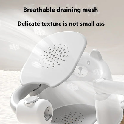 Baby Bath Seat – Non-Slip Newborn Bath Support for Home Use
