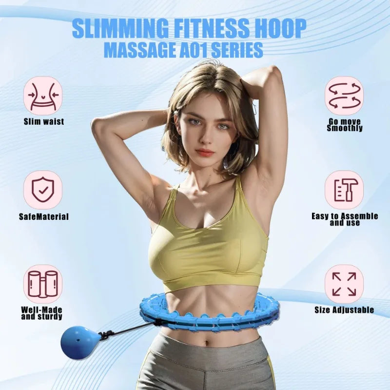 Weighted Fitness Hoop – Portable Slimming Exercise Ring