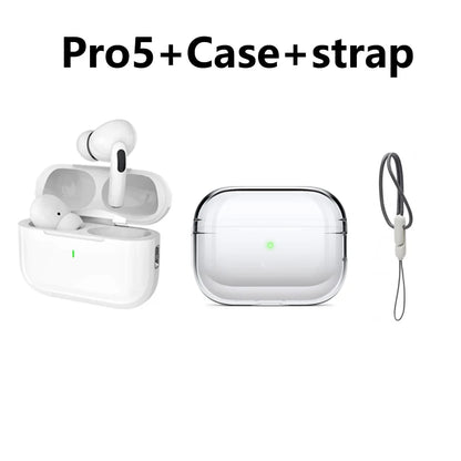 Pro 5 TWS Wireless Earbuds – Bluetooth, Noise-Cancelling, In-Ear Sport Headset for iPhone & Android