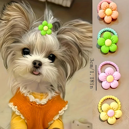Pet Hair Accessory Set  Cute Flower, Bow & Fruit Designs for Dogs and Cats