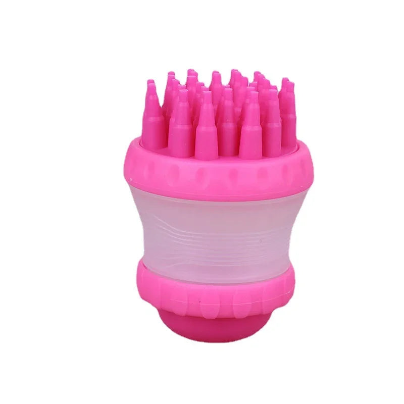 Pet Bath Massage Brush – Soft Shampoo & Grooming Comb for Dogs and Cats