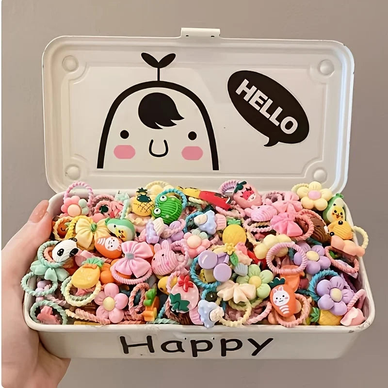 Pet Hair Accessory Set  Cute Flower, Bow & Fruit Designs for Dogs and Cats