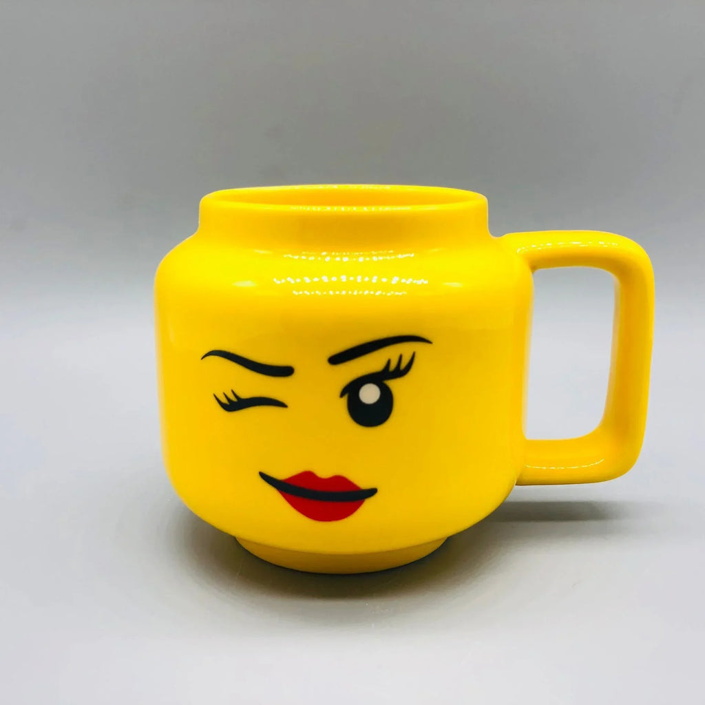 Cute Cartoon Impish Expression Mug – Ceramic Coffee & Tea Cup