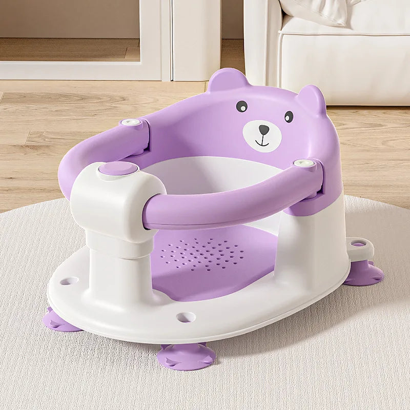 Baby Bath Seat – Non-Slip Newborn Bath Support for Home Use