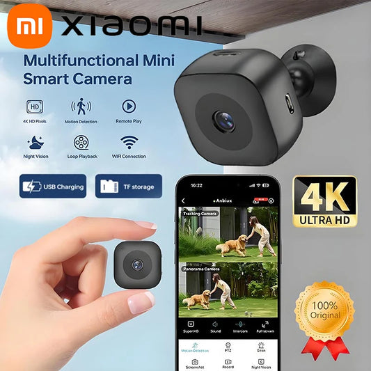 Xiaomi 4K Smart Wireless Camera  Indoor/Outdoor HD Security, Battery-Powered, Theft Prevention