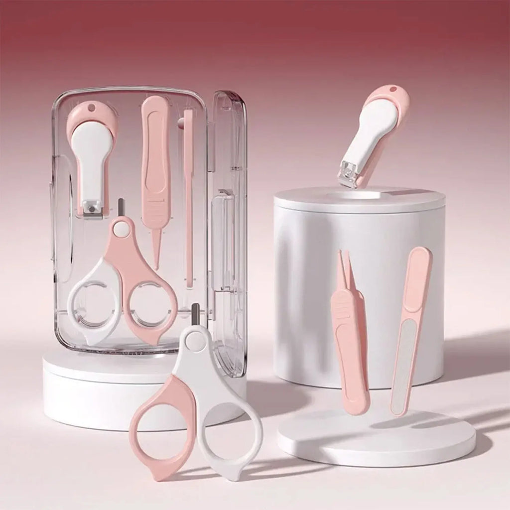 8-Piece Baby Grooming Kit – Clippers, Brush, Comb, Aspirator & Case