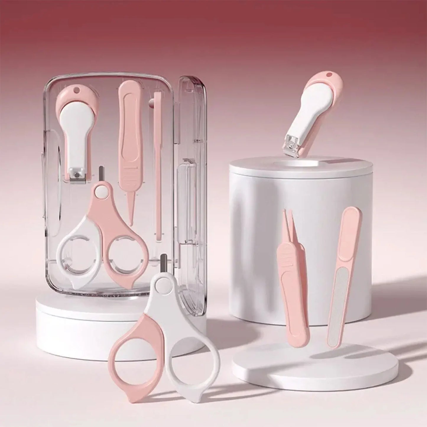 8-Piece Baby Grooming Kit – Clippers, Brush, Comb, Aspirator & Case