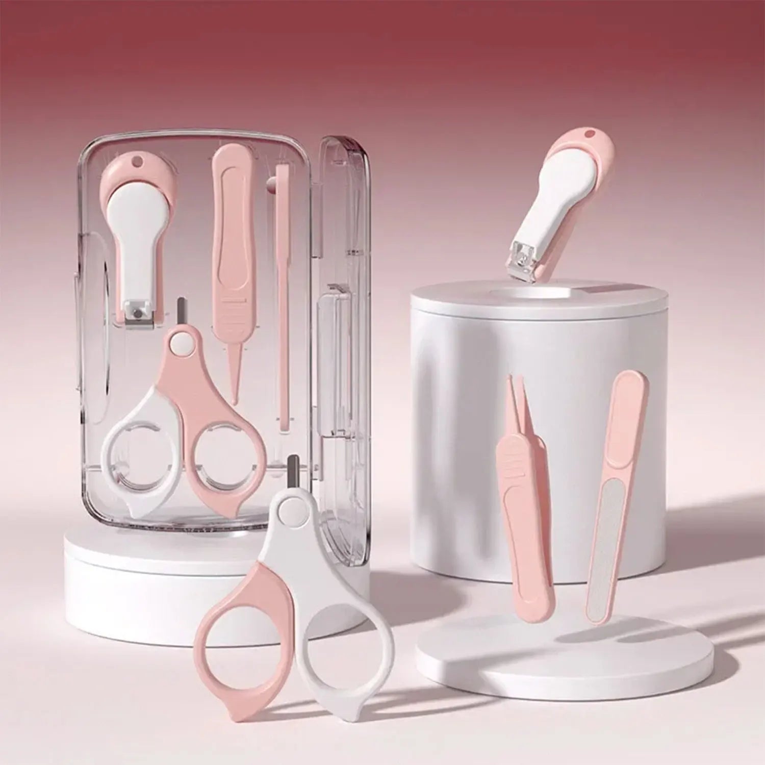 8-Piece Baby Grooming Kit – Clippers, Brush, Comb, Aspirator & Case