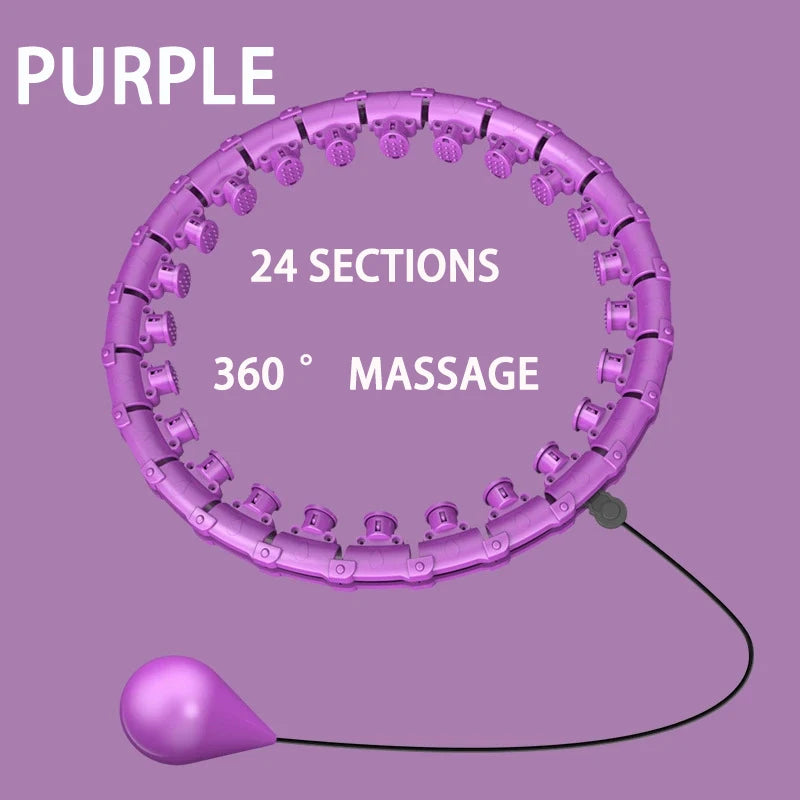 Weighted Fitness Hoop – Portable Slimming Exercise Ring