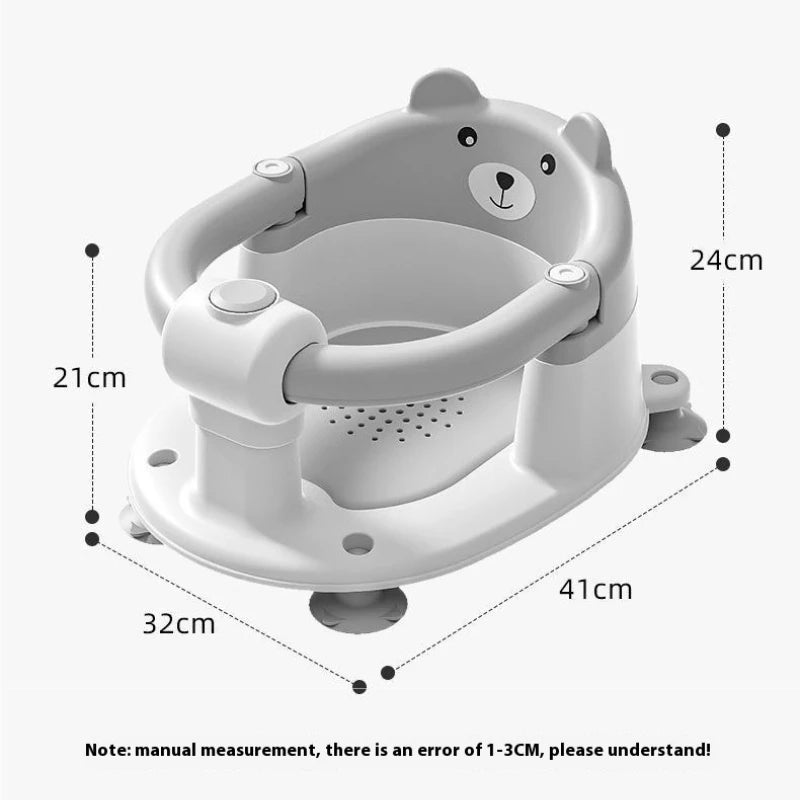 Baby Bath Seat – Non-Slip Newborn Bath Support for Home Use