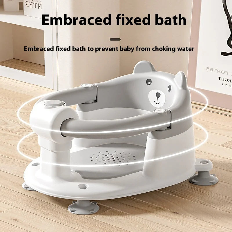 Baby Bath Seat – Non-Slip Newborn Bath Support for Home Use