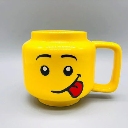 Cute Cartoon Impish Expression Mug – Ceramic Coffee & Tea Cup